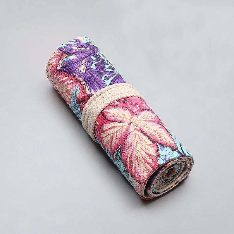 12/24/36/48/72 Canvas Roll Pencil Case 80s Hawaii Roll up Case, Pen Pouch,  Pen Wrap, Brush Holder, Artist Gifts, Flux Crafts