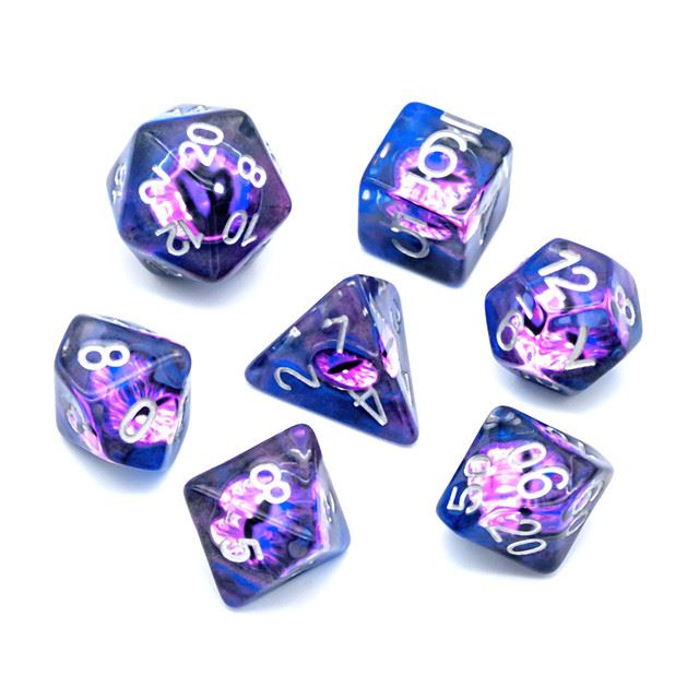 Dice Set Sea Blue Purple Roleplaying Dice Dungeon And Dragons D&d