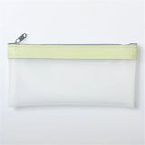 Zipper Pencil Case - Smooth PU Leather & Soft Plain PVC