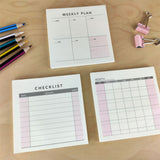 3pcs Mini Desk Pad Collection Pack - Pink