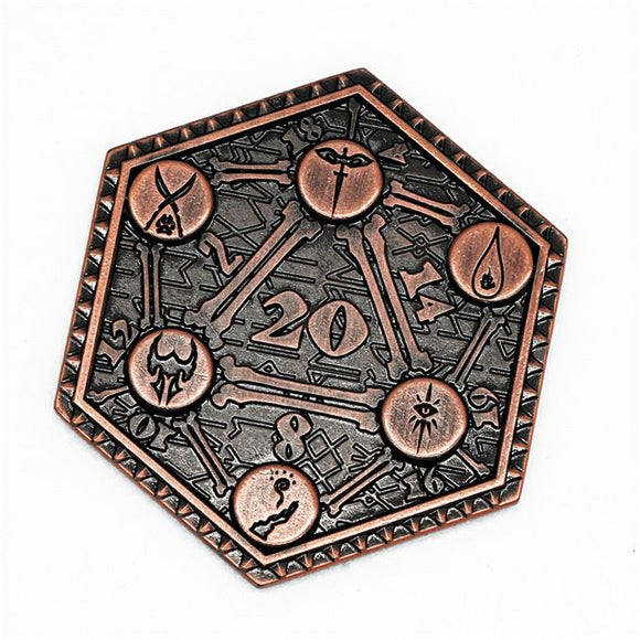 D2 RPG Coin - Shadow Washed Copper Metal