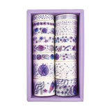 24pcs Paper Washi Tape Space Purple Pack