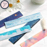 15cm Acrylic Rulers Pictorial Clouds & Mountains