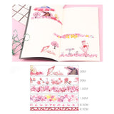 6pcs Paper Washi Tape Cherry Blossoms Pink Pack