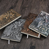 A5 Lined Journal Embossed Dragon
