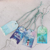 25pcs Christmas Tags Mixed Pack with Twine