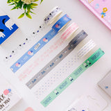 15mm/5m Paper Washi Tape Cat Face & Quotes