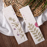 30pcs Paper Bookmark Pressed Flowers Collection Set