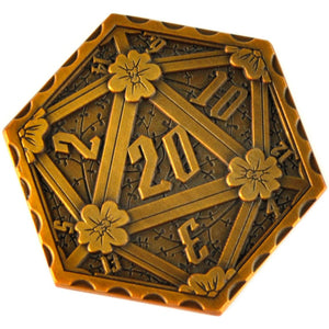 D2 RPG Coin - Shadow Washed Gold Metal