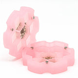 Dice Storage Box - Pink Resin Hexagon