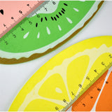 15cm Wood Rulers 'Fruity' Design
