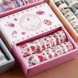 24pcs Paper Washi Tape Sweet House Pink Pack