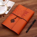 A7 A6 A5 Personalised Notebook Embossed Maple Leaves