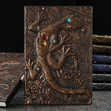 A5 Lined Journal Embossed Lizard