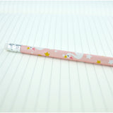 2pcs HB Wooden Pencils Rubber Tipped Swan & Sheep Designs