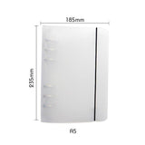 A5 A6 A7 Clear Frosted Ring Binder