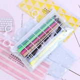 PVC Zip Lock Pencil Case Colourful Design