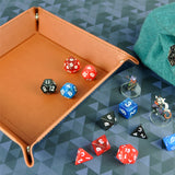 Dice Tray - PU Leather Square