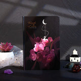 B6 Illustrated Notebook - Glow in the Dark Flowers