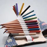 12/24/36/48/72 Holes Roll Canvas Pencil Case Wrap - Owl