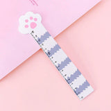 15cm Wood Rulers Cat Paws