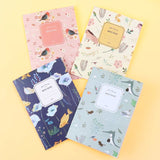 4pcs Mini Lined Notebook Nature Collection Pack