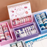 24pcs Paper Washi Tape Sweet House Pink Pack