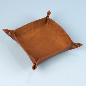 Personalised Decorative Trays - PU Leather Brown