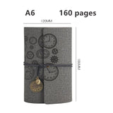 A6 Personalised Notebook Embossed Clock