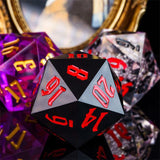 D20 55mm Oversize RPG Sharp Dice - Multicoloured Acrylics with Box