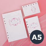 A5 A6 A7 100sht Refill Inserts - Pink Set