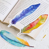 30pcs Paper Bookmark Watercolour Feathers Collection