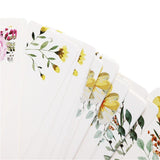40pcs Paper Bookmark Watercolour Flowers Collection