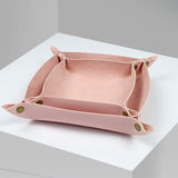 Personalised Decorative Trays - PU Leather Baby Pink