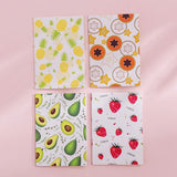 4pcs Mini Lined Notebook Fruit Collection Pack