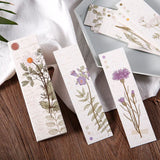 30pcs Paper Bookmark Pressed Flowers Collection Set