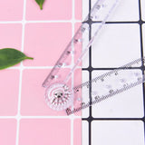 30cm Acrylic Folding Ruler Clear Design