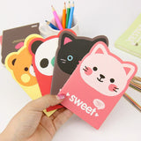 4pcs Mini Lined Notebook Animals Collection Pack