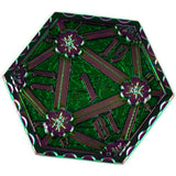 D2 RPG Coin - Green Tinted Rainbow Metal