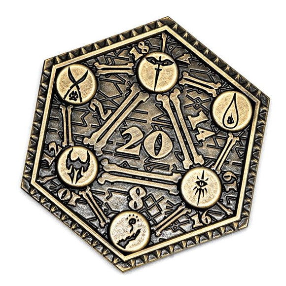 D2 RPG Coin - Shadow Washed Bronze Metal